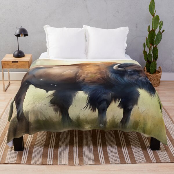 Item preview, Buffalo in a Forest designed and sold by CalmnessbyChoice.