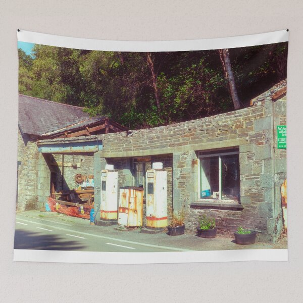 Item preview, Old Garage at Pont-rhyd-y-groes designed and sold by hawkie.