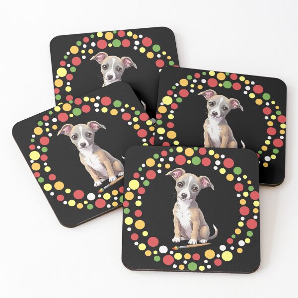 Item preview, Celebrate Dot Day with My Italian Greyhound | Colorful Dog Art designed and sold by The Real Life Symphony.