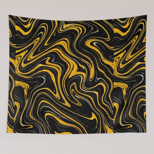 Item preview, Black & Yellow Marble  designed and sold by SimplyJamee.