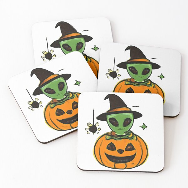 Item preview, Alien Pumpkin Halloween Tee designed and sold by ANDREW-DESIGN.