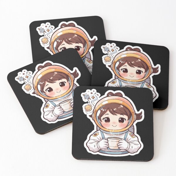 Item preview, Space Coffee Astronaut – Cute Cartoon Design designed and sold by Tiatooty.