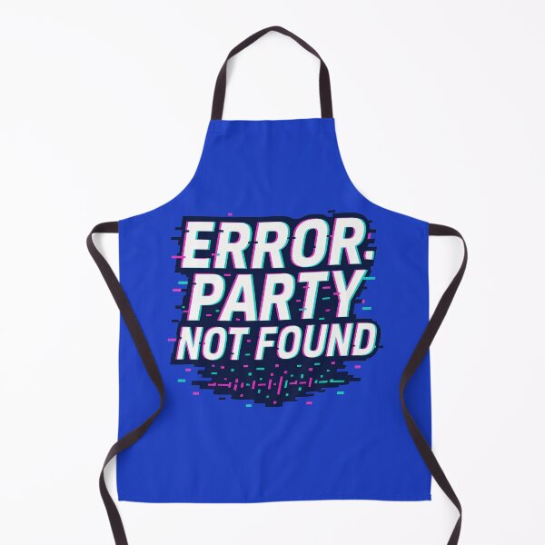 Item preview, Error Party Not Found Neon Glitch Design designed and sold by ArtComixHaven.
