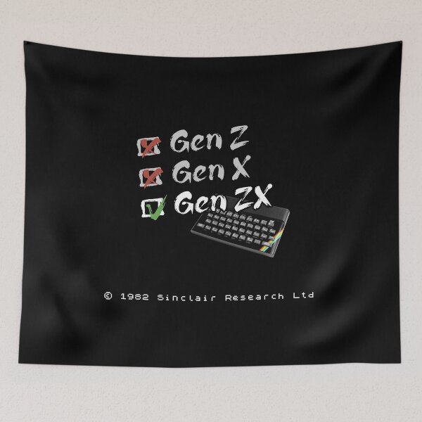 Item preview, Generation ZX was on a Spectrum designed and sold by Geek Gobbledygook.