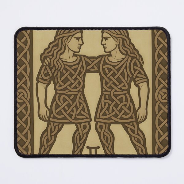 Item preview, Celtic Gemini Zodiac Twins Art designed and sold by Pixel-Up.
