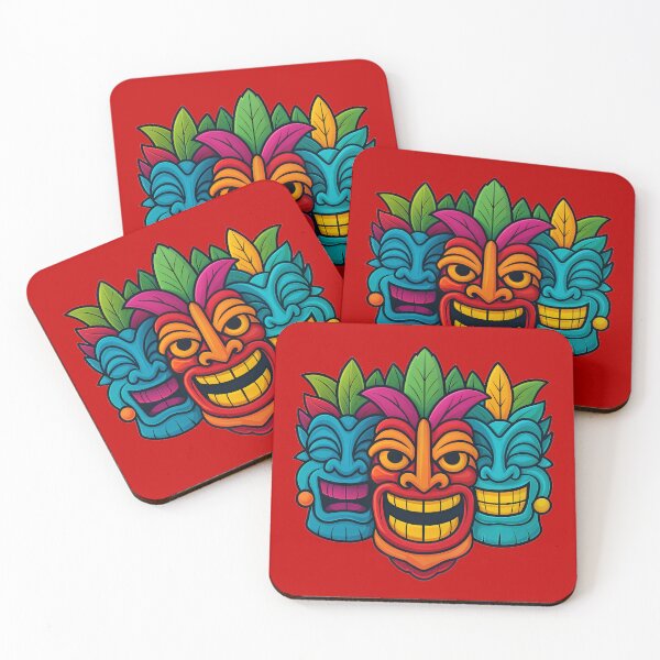 Item preview, Three Tiki Masks designed and sold by VelvetRoom.