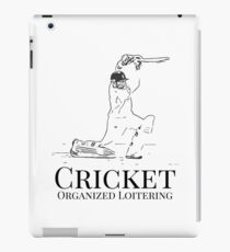 Funny Cricket Batsman Cricketer Design Logo Style iPad Case/Skin