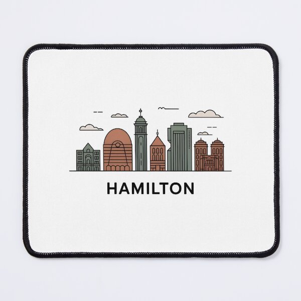 Item preview, Hamilton Skyline – Minimalist Earthy Travel Souvenir Design designed and sold by Paper Drip.