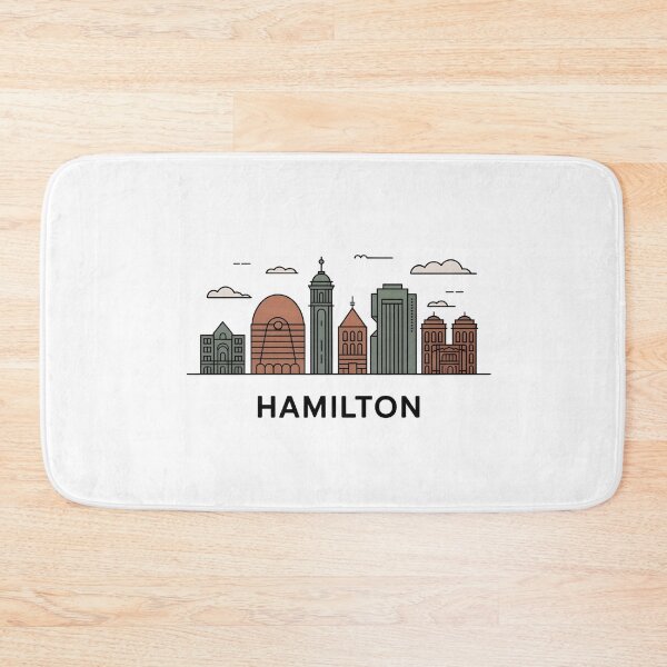 Item preview, Hamilton Skyline – Minimalist Earthy Travel Souvenir Design designed and sold by Paper Drip.