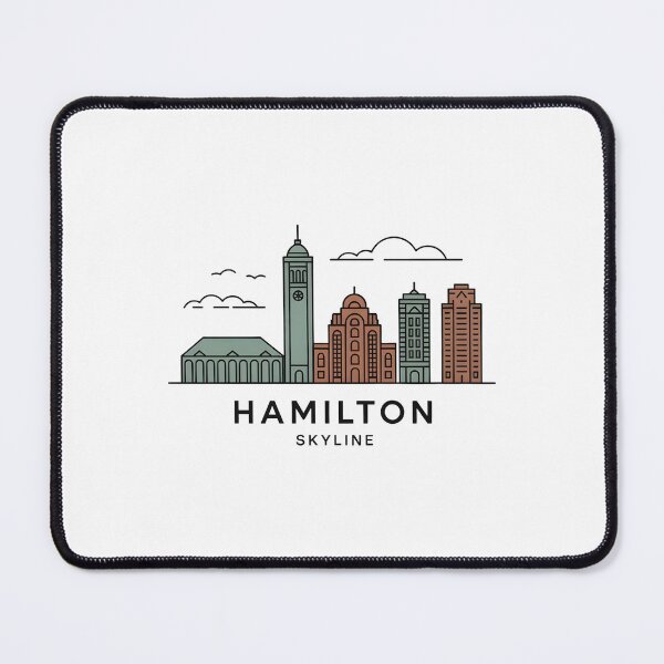 Item preview, Hamilton Skyline – Minimalist Earthy Travel Souvenir Design designed and sold by Paper Drip.