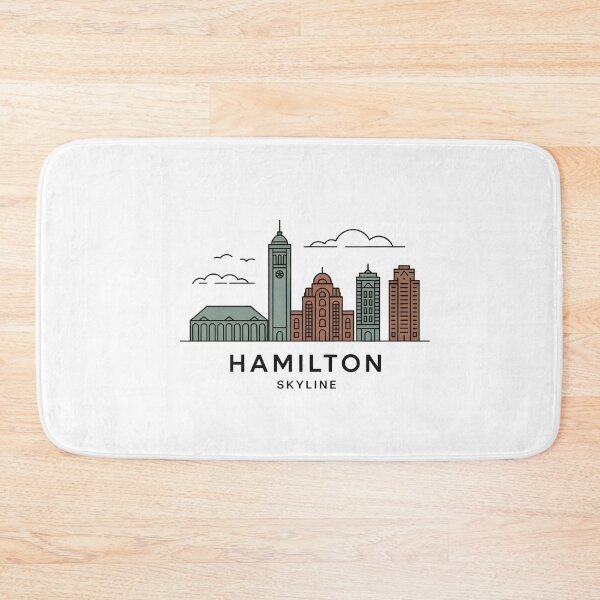 Item preview, Hamilton Skyline – Minimalist Earthy Travel Souvenir Design designed and sold by Paper Drip.