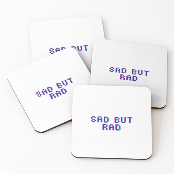 Item preview, "Sad but Rad" funny text designed and sold by Groovytimeco.