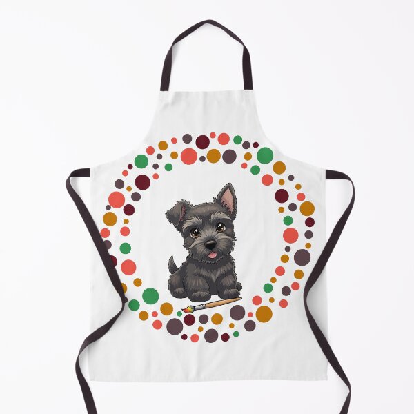 Artikelvorschau, Feiern Sie den Dot Day mit meinem Scottish Terrier | Bunte Hundekunst entworfen und verkauft von The Real Life Symphony.