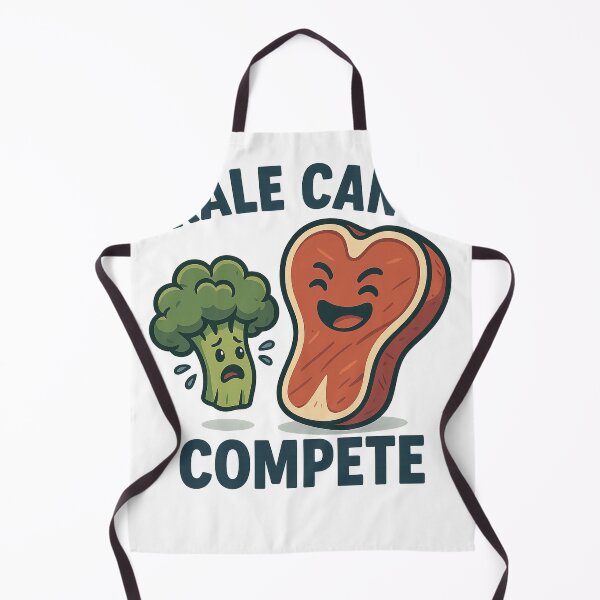 Item preview, Kale Can’t Compete Funny Steak vs Broccoli Cartoon designed and sold by DMSdesigns1.