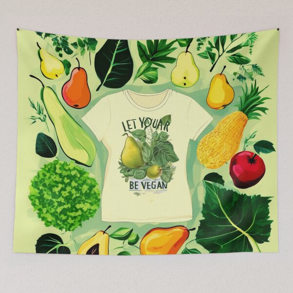 Item preview, Let Your Shirts Be Vegan designed and sold by Zofia Sosnecka.