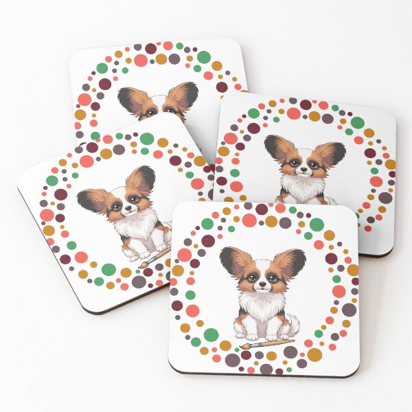 Artikelvorschau, Feiern Sie den Dot Day mit meinem Papillon | Bunte Hundekunst entworfen und verkauft von The Real Life Symphony.