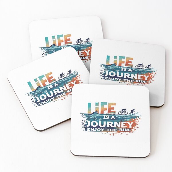 Item preview, Life Is A Journey Enjoy The Ride – Triathlon Motivation Sticker designed and sold by Triathlongram.