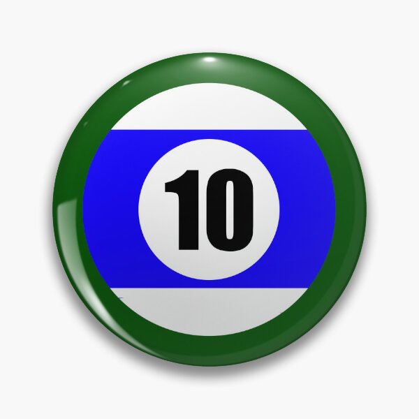 Item preview, Number Ten 10 Ball Design Logo Pool Billiards  designed and sold by Lartheviking.