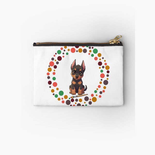 Artikelvorschau, Feiern Sie den Dot Day mit meinem Dobermann | Bunte Hundekunst entworfen und verkauft von The Real Life Symphony.