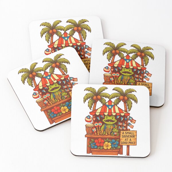 Item preview, Puerto Rican Souvenir Stand – Tropical Frog with Latin Vibes designed and sold by TediThings.