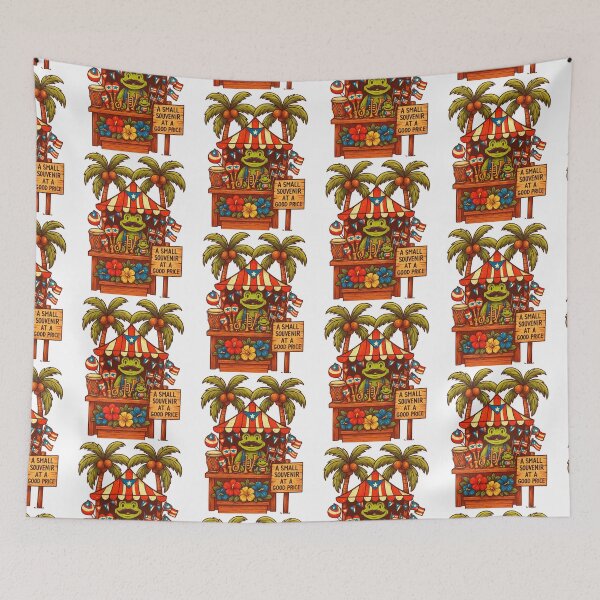 Item preview, Puerto Rican Souvenir Stand – Tropical Frog with Latin Vibes designed and sold by TediThings.