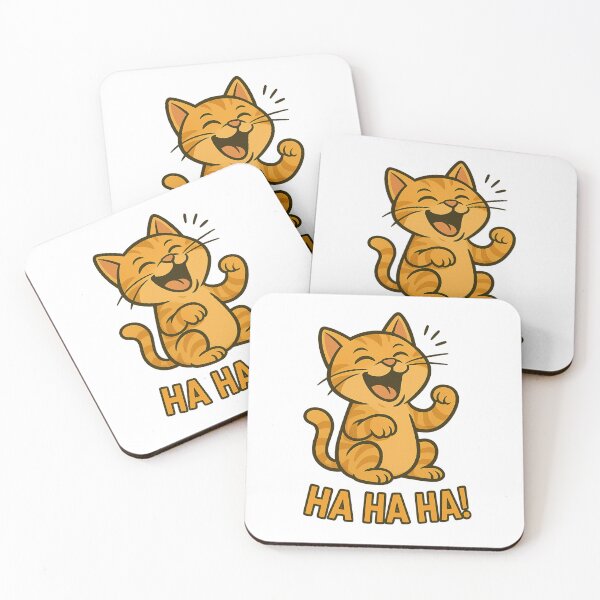 Item preview, A hilarious cartoon cat bursting into laughter – pure joy in feline form! designed and sold by ChernivtsiSkoda.