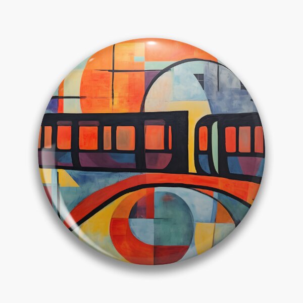 Item preview, Chromatic Reverie- Street Art Utopia and Cubist Whirlwinds, Dance with Memories and Hopes, Illuminating the Abstract Impressions of the City’s Metro designed and sold by OlfactoART Studio.