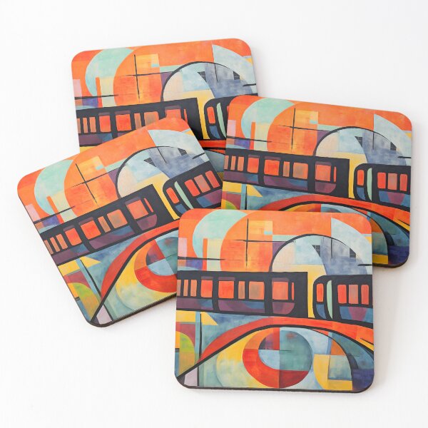 Item preview, Chromatic Reverie- Street Art Utopia and Cubist Whirlwinds, Dance with Memories and Hopes, Illuminating the Abstract Impressions of the City’s Metro designed and sold by OlfactoART Studio.