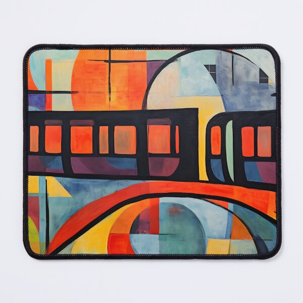 Item preview, Chromatic Reverie- Street Art Utopia and Cubist Whirlwinds, Dance with Memories and Hopes, Illuminating the Abstract Impressions of the City’s Metro designed and sold by OlfactoART Studio.