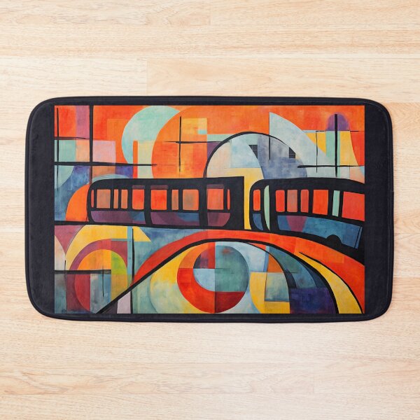 Item preview, Chromatic Reverie- Street Art Utopia and Cubist Whirlwinds, Dance with Memories and Hopes, Illuminating the Abstract Impressions of the City’s Metro designed and sold by OlfactoART Studio.