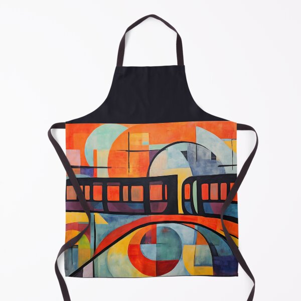 Item preview, Chromatic Reverie- Street Art Utopia and Cubist Whirlwinds, Dance with Memories and Hopes, Illuminating the Abstract Impressions of the City’s Metro designed and sold by OlfactoART Studio.