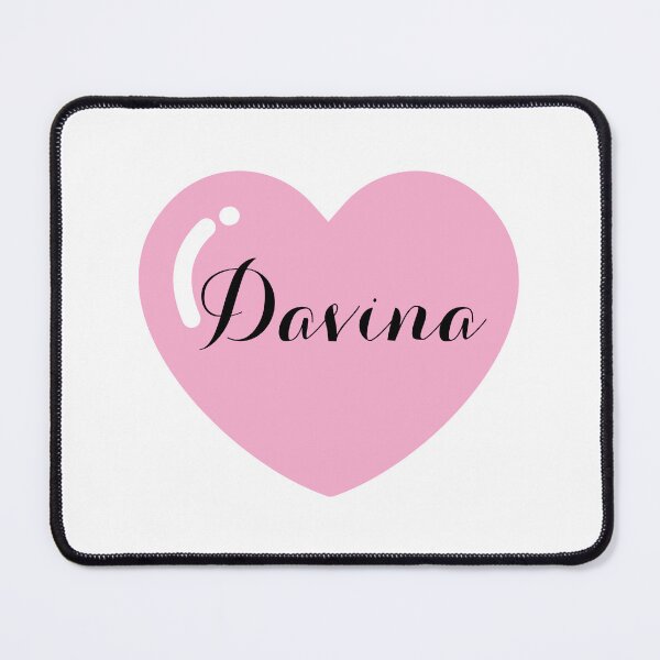 Item preview, Davina name with Pink Heart  designed and sold by Monika Howarth.