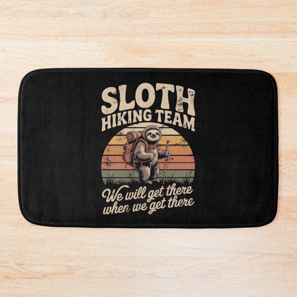 Item preview, Funny Sloth Hiking – Sloth Hiking Team Adventure Design designed and sold by AniArtPL.