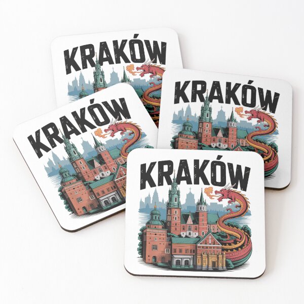 Item preview, Krakow Cityscape – Wawel Dragon with Historic Architecture Illustration designed and sold by Okada's t-shirts & accessories.
