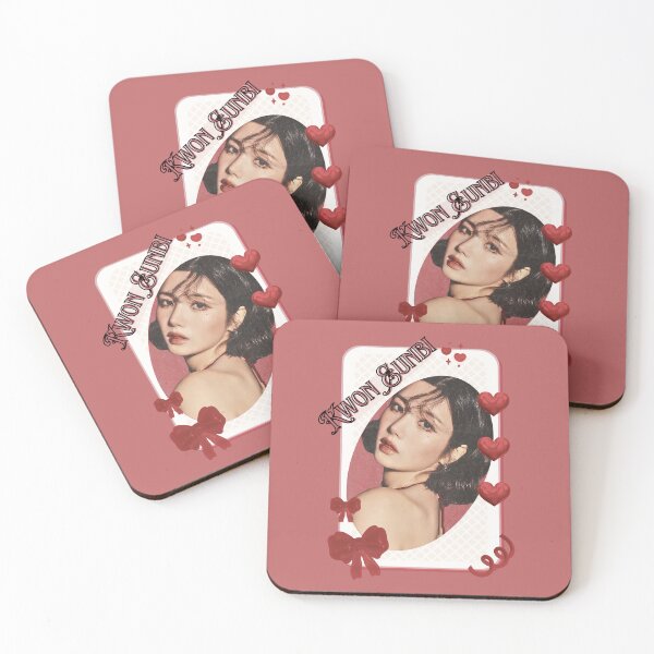 Item preview, Kwon Eun-bi Korean Solo Artist Card Red Aesthetic Collage Design designed and sold by AJUNICE STUDIO.