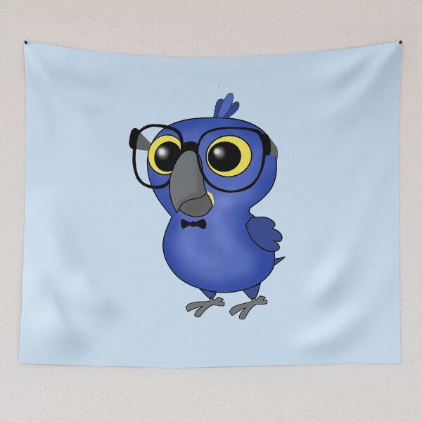 Item preview, Nerdy Birdy: Hyacinth Macaw designed and sold by VivianRosalee.