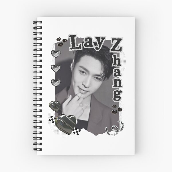 Item preview, Lay Zhang from EXO Kpop Solo Artist Black and White Collage Digital Art Portrait designed and sold by AJUNICE STUDIO.
