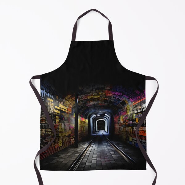 Item preview, Secrets of the Underground Unveiled in a Chiaroscuro Collage- A Kaleidoscope of Colors Dance Together in a Sophisticated Ballet of Typography- Imaginary Generative AI designed and sold by OlfactoART Studio.