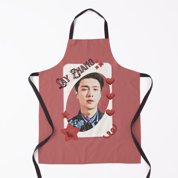 Item preview, Lay Zhang from EXO Korean Solo Artist Card Red Aesthetic Collage Design designed and sold by AJUNICE STUDIO.
