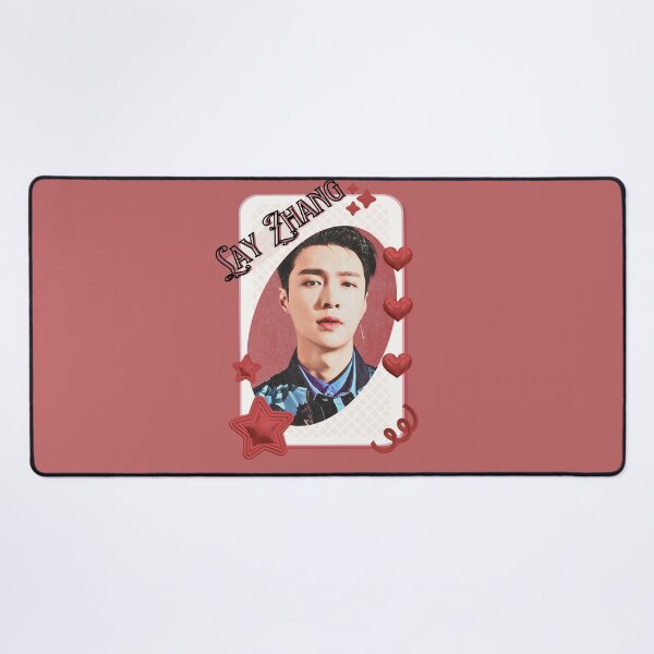 Item preview, Lay Zhang from EXO Korean Solo Artist Card Red Aesthetic Collage Design designed and sold by AJUNICE STUDIO.