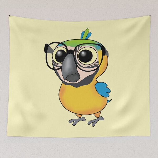 Item preview, Nerdy Birdy: Blue and Gold Macaw designed and sold by VivianRosalee.