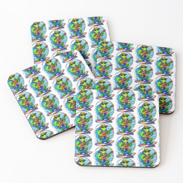 Item preview, "Puerto Rican Surf Frog – Tropical Island Vibes" designed and sold by TediThings.