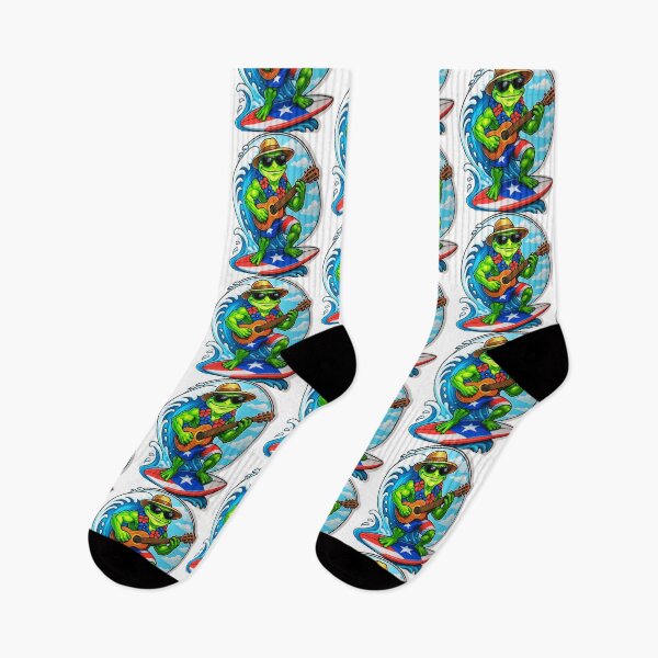 Item preview, "Puerto Rican Surf Frog – Tropical Island Vibes" designed and sold by TediThings.