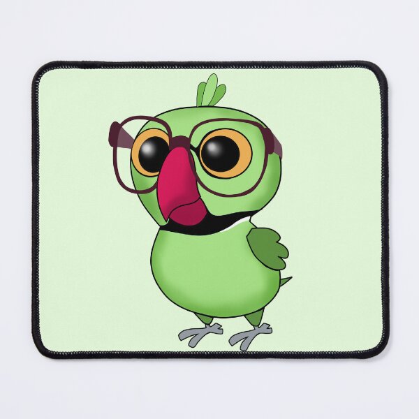 Item preview, Nerdy Birdy: Green Ringneck designed and sold by VivianRosalee.