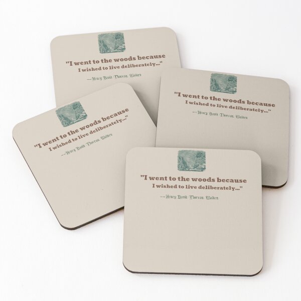 Item preview, I Went to the Woods – Henry David Thoreau designed and sold by Novel Works Studio.