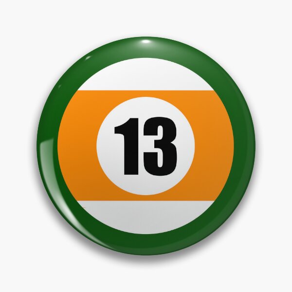 Item preview, Number Thirteen 13 Ball Design Logo Pool Billiards  designed and sold by Lartheviking.