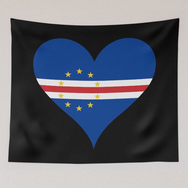Item preview, Cape Verde Heart Flag designed and sold by NTGUILTY.
