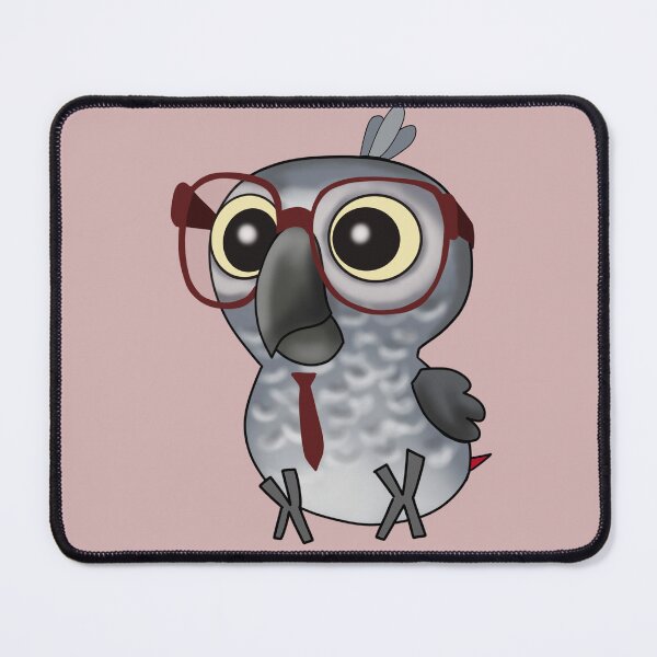 Item preview, Nerdy Birdy: African Grey designed and sold by VivianRosalee.