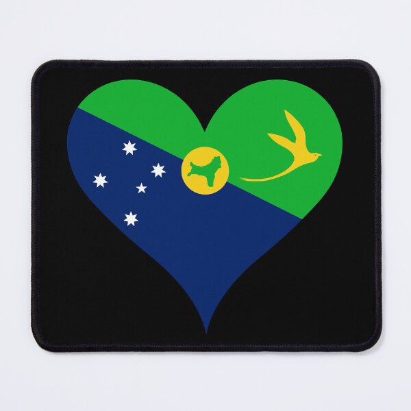 Item preview, Christmas Island Heart Flag - Golden Bosun Bird designed and sold by NTGUILTY.