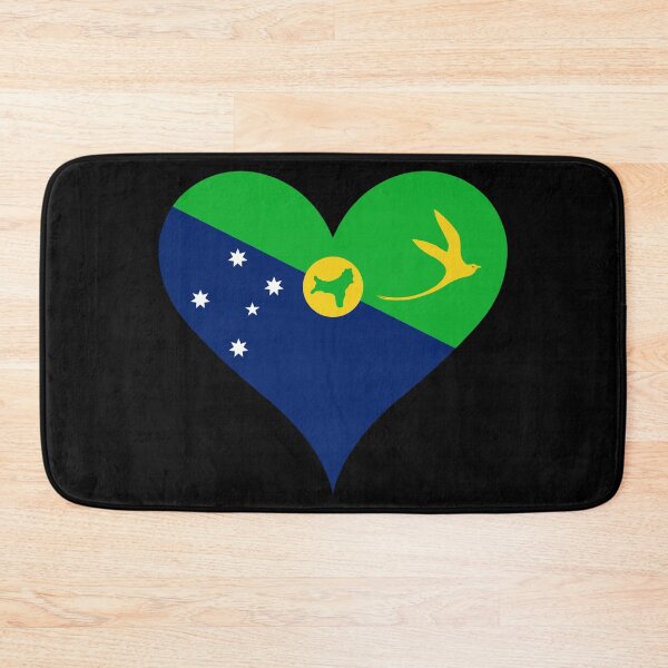 Item preview, Christmas Island Heart Flag - Golden Bosun Bird designed and sold by NTGUILTY.